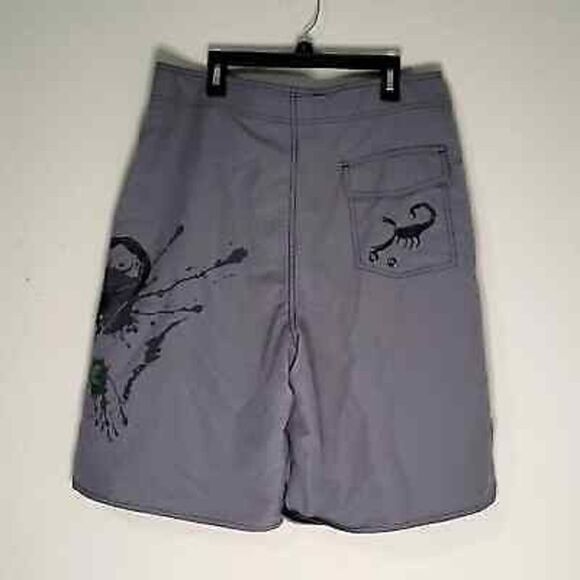 Men’s Light Gray Surf Shorts First Wave Size 32 | Beach & Swim Trunks - Picture 4 of 12